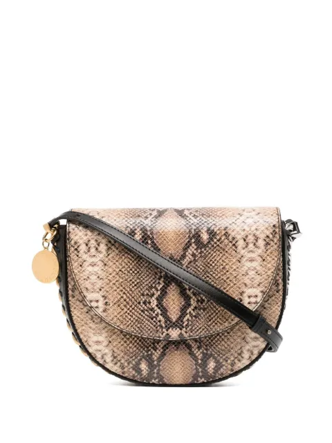 Stella McCartney Frayme foldover-top shoulder bag Brown 7B0006WP0016