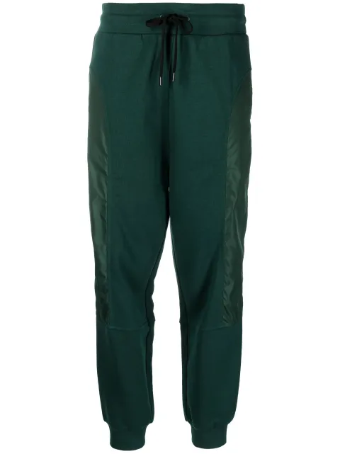 Love Moschino panelled logo-print track pants Green H22W161301M4055