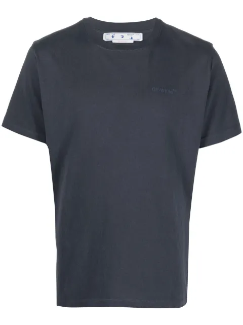 Off-White Diag round-neck T-shirt Blue OMAA027S22JER0044646