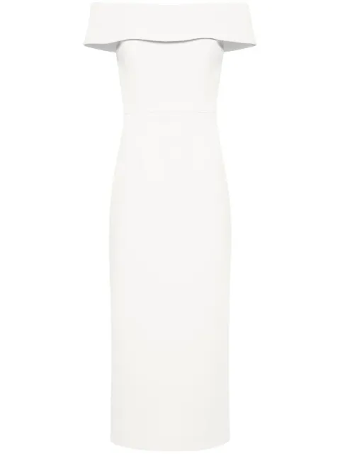 Rebecca Vallance Amore off-shoulder midi dress White 20041928