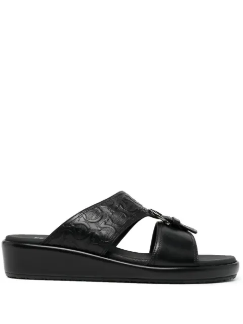 Ferragamo Murray leather sandals Black 753652