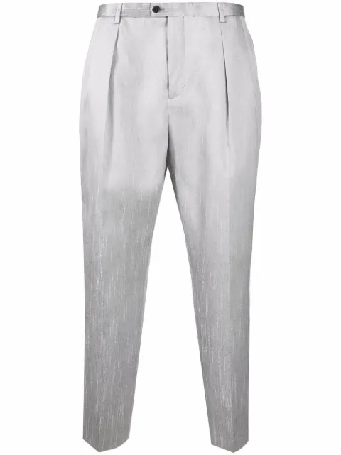 Saint Laurent tailored-cut trousers Grey 682379Y1E59