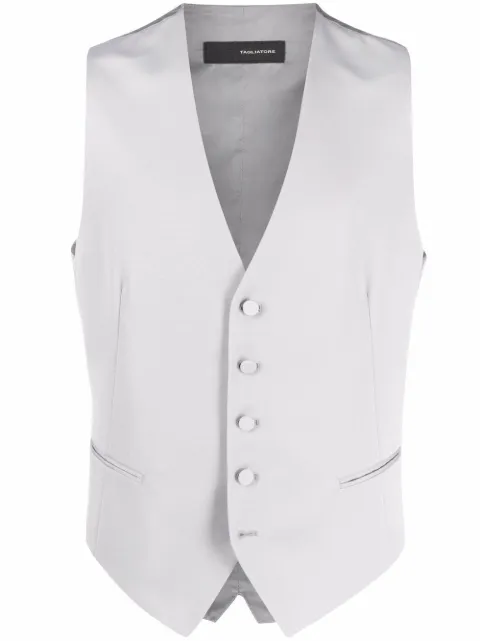 Tagliatore button-up suit waistcoat Grey GFBK05AA10001
