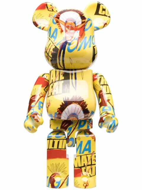 MEDICOM TOY Andy Warhol x Basquiat BE@RBRICK figure Yellow 1000WABASQUIAT3