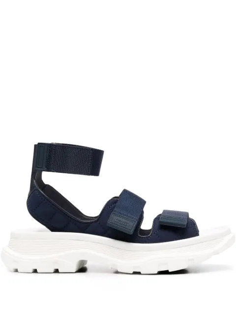 Alexander McQueen chunky touch-strap sandals Blue 685696W4SE4
