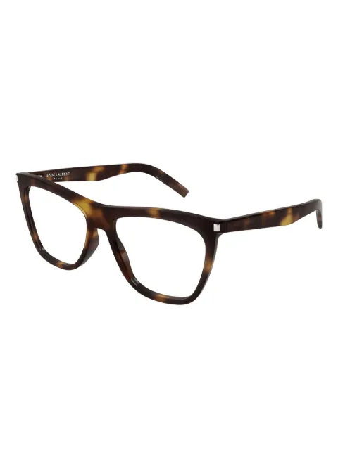 Saint Laurent Eyewear wayfarer-frame glasses Brown SL518