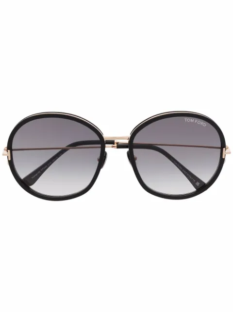 TOM FORD Eyewear FT0946 round sunglasses Black FT0946