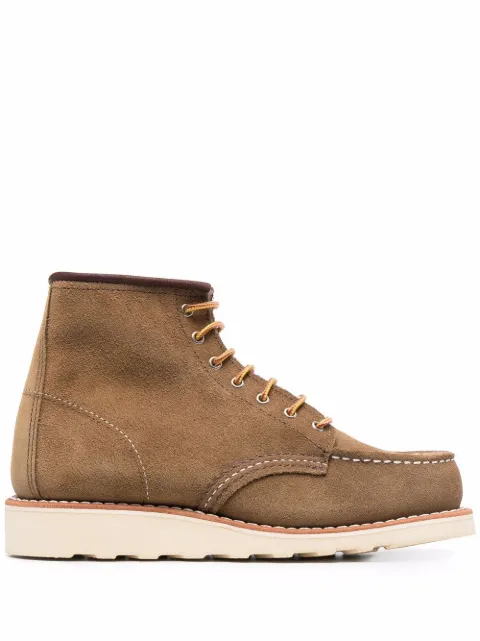 Red Wing Shoes lace-up suede ankle boots Neutrals 03377