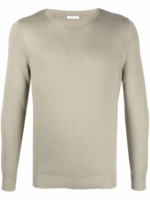 Malo crew neck cotton jumper Green UXA132F3L27