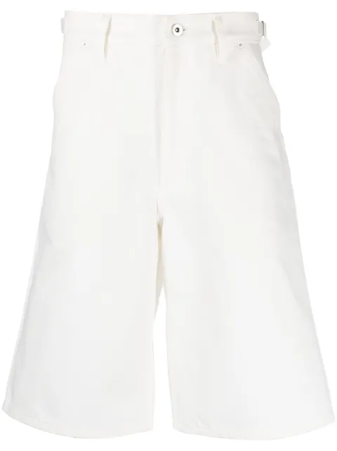 Jil Sander high-waisted A-line bermuda shorts White JPUU663168MU246300