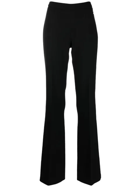 Just Cavalli logo-plaque flared tailored trousers Black S02KA0308N39833