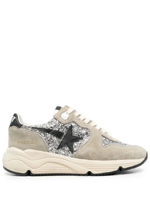Golden Goose Running Sole glitter-embellished sneakers Grey GWF00126F003772