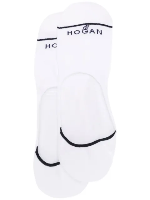 Hogan logo-intarsia no-show socks White KSMF644968SP59B001