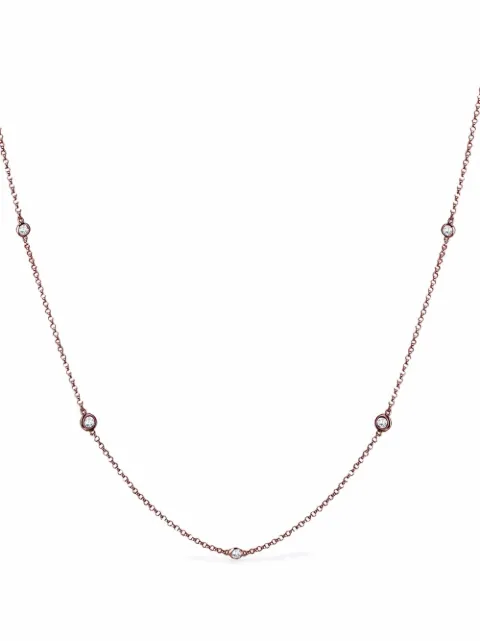 Pragnell 18kt rose gold Sundance diamond necklace Pink CR2305