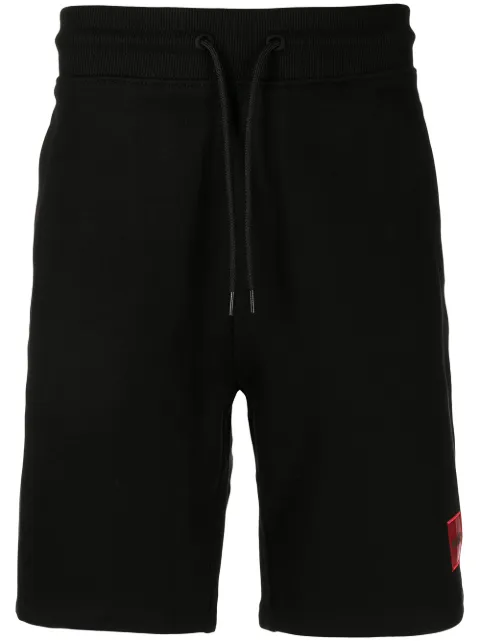 HUGO logo-print shorts Black 50466196