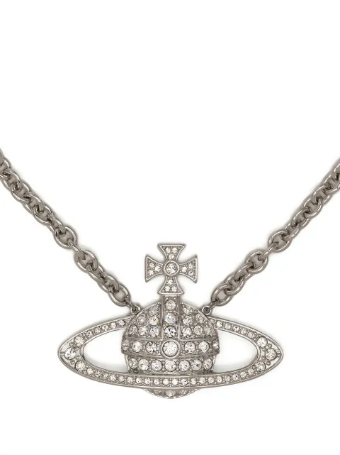 Vivienne Westwood Bas Relief orb-charm necklace Silver 6301009802P116CNP116