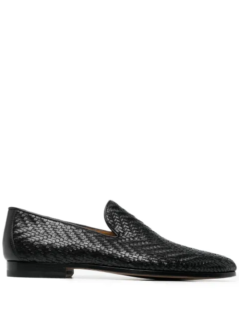 Magnanni interwoven leather loafers Black 24604NEGRO