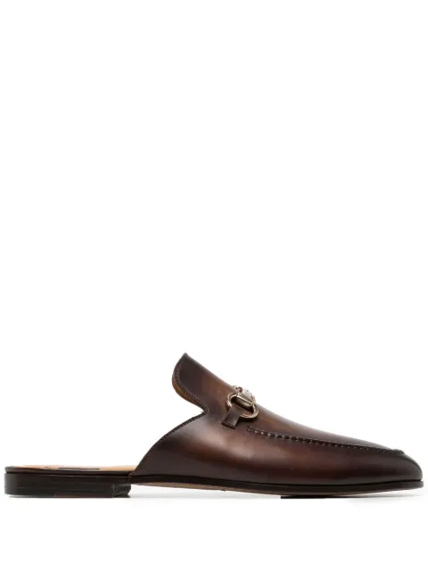 Magnanni horsebit-buckle slip-on loafers Brown 24116LENO