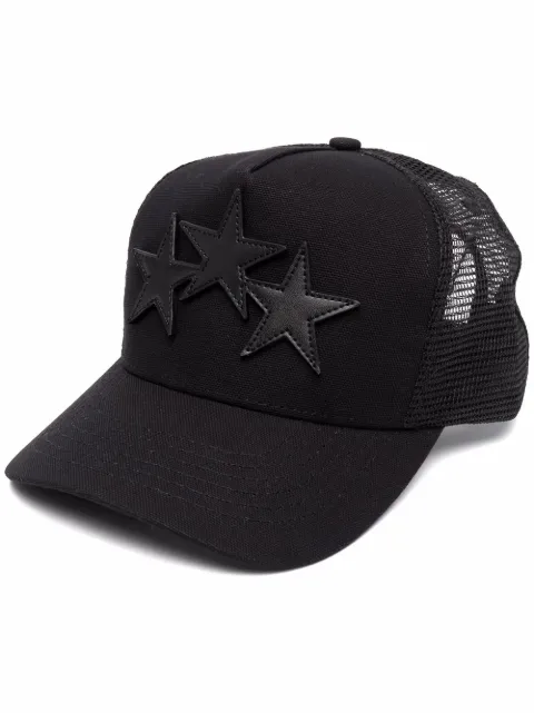 AMIRI 3 star trucker hat Black XMAH002