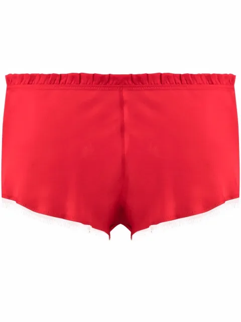 Carine Gilson floral-detail shorts Red SA0768EPS22ROUROU