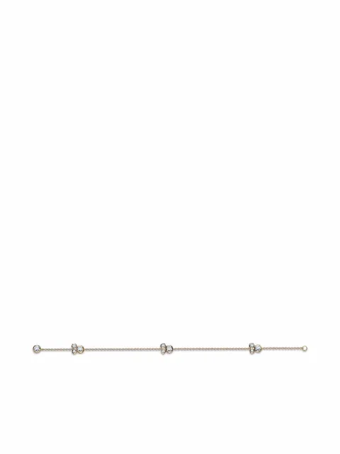Pragnell 18kt rose gold Bubbles diamond chain bracelet Pink F0020