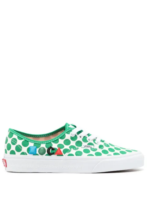 Vans x MOCA Authentic polka-dot cotton sneakers Green VN0A5KRD8CY