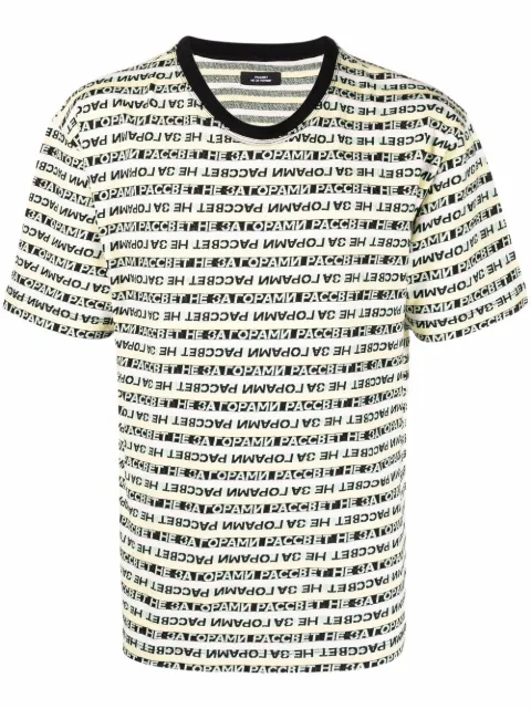 RASSVET logo-print organic cotton T-shirt Yellow PACC10T013