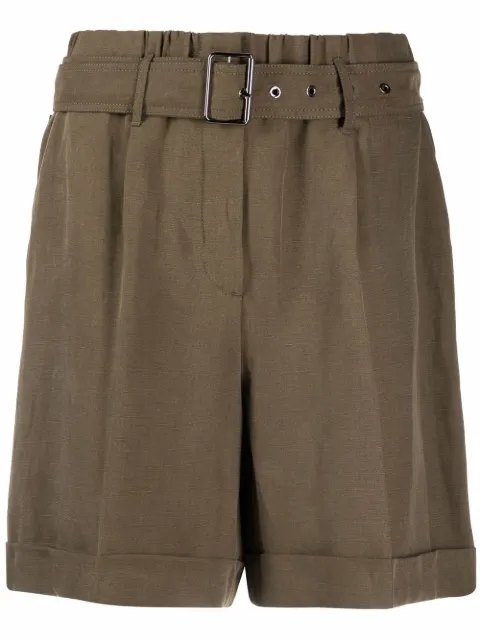 Woolrich belted-waist shorts Green CFWWSH0020FRUT30436291