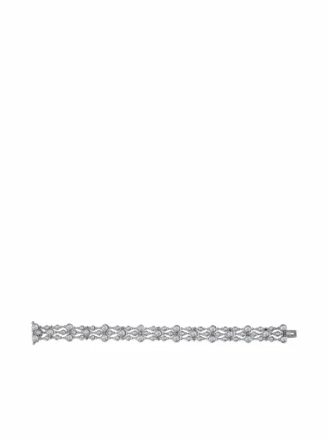 Pragnell 18kt white gold Bubble diamond three-row bracelet Silver F0009