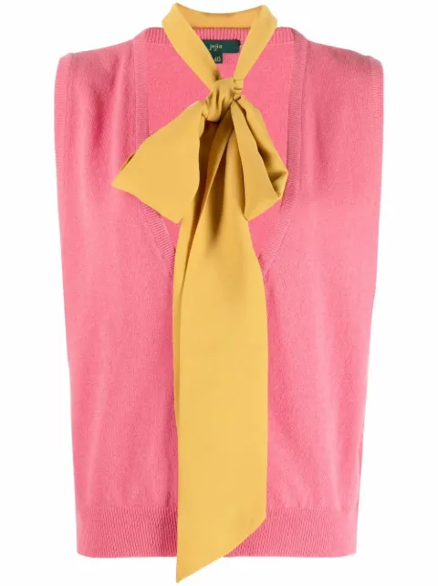 Jejia knot-detail knit vest Pink 3239J1M00222570012