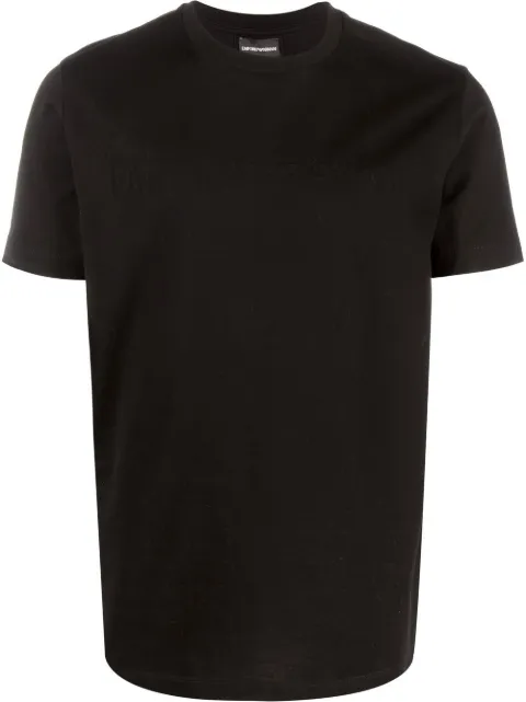 Emporio Armani logo-print short-sleeved T-shirt Black 8N1TD21JGYZ