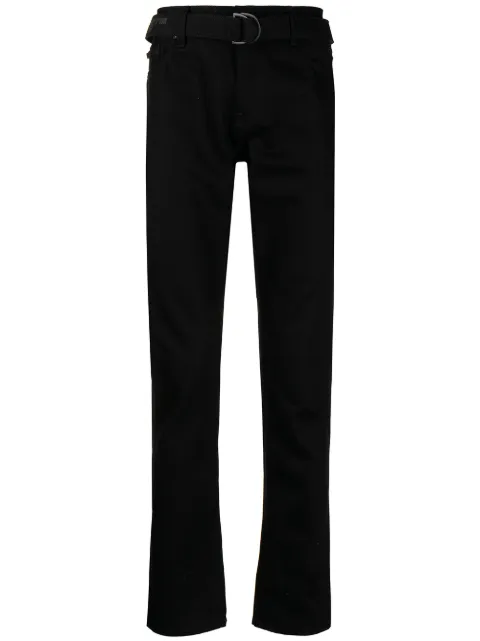 Off-White industry-belt skinny jeans Black OMYA127C99DEN0011010