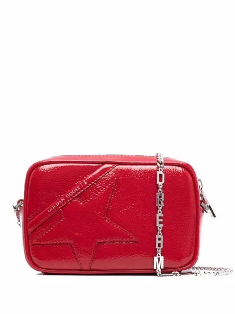 Golden Goose mini Star high-shine crossbody bag Black GWA00228A000333