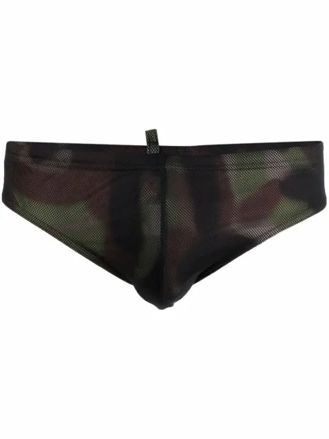 DSQUARED2 logo swim trunks Green D7B374110ISA01