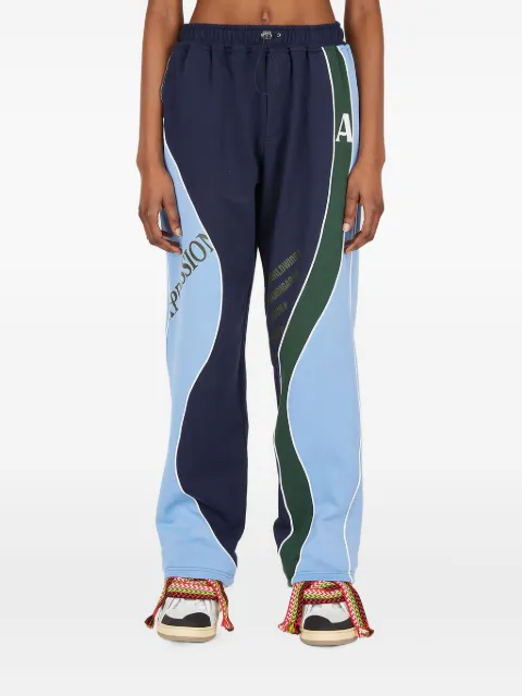 Ahluwalia Femi panelled wave track pants Blue WSS22AHL25