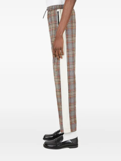 Ahluwalia Akin checked panelled trousers Brown MSS22AHL28