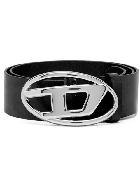 Diesel 1DR logo-buckle belt Black X08727PR666