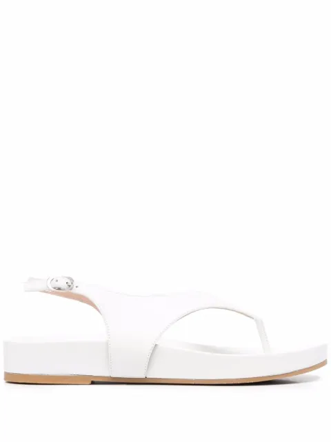 Stuart Weitzman Summer Thong open-toe sandals White SA711