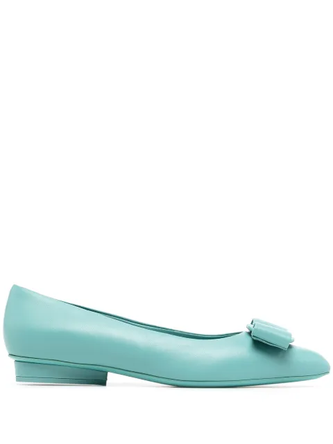 Ferragamo Viva ballerina shoes Blue 749543