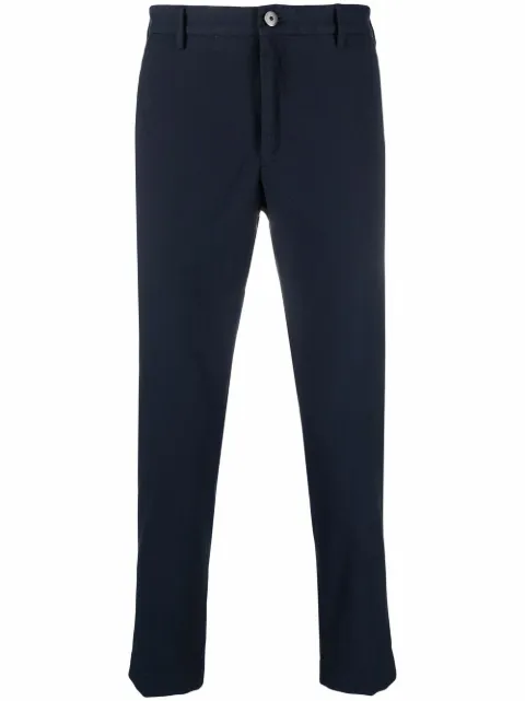 Incotex straight-leg cotton trousers Blue ZR530W9223J