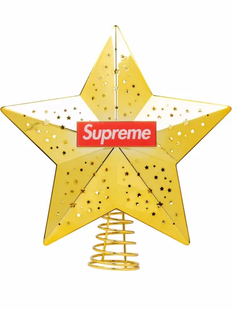 Supreme logo-print christmas tree topper Gold SU11394