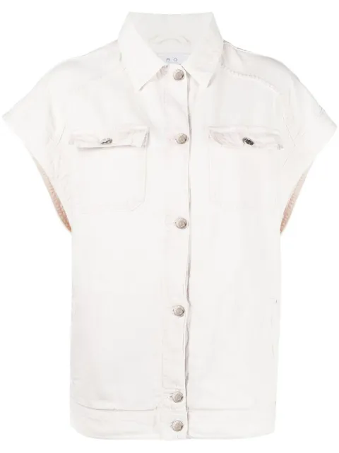 IRO Sena short-sleeve shirt Neutrals WM08SENA