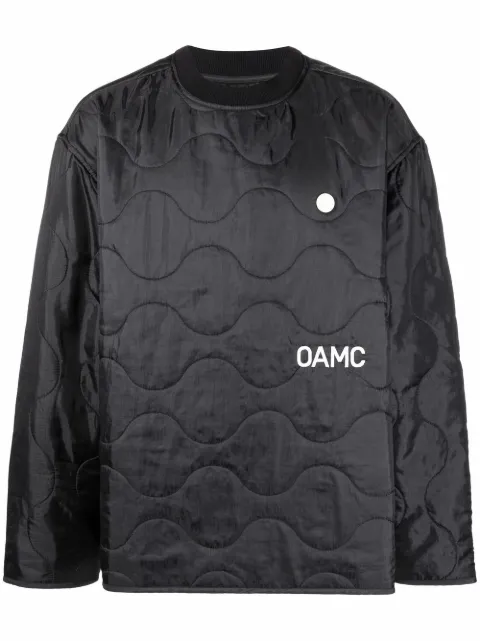OAMC Peacemaker-print quilted jacket Black OAXU709284PES00380A