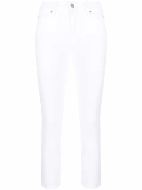 7 For All Mankind Roxanne cropped skinny jeans White JSVYC140WT