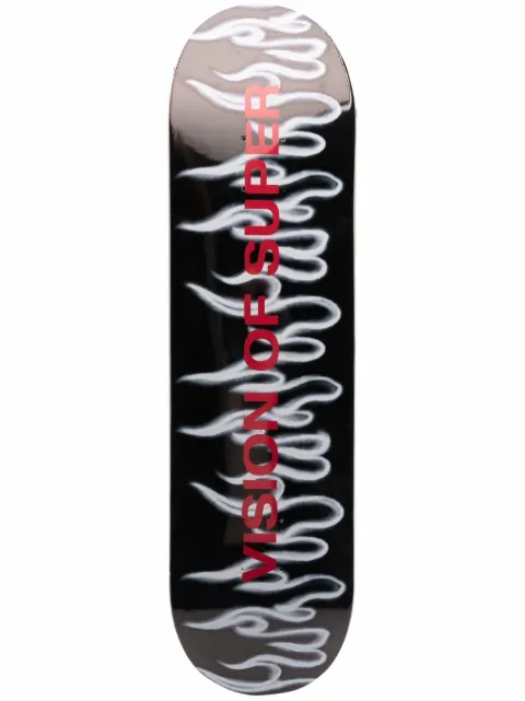 Vision Of Super Flames wood skateboard Black VSA00188AV
