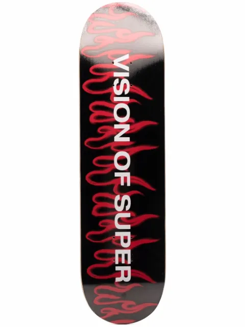 Vision Of Super Flames wood skateboard Black VSA00189AV