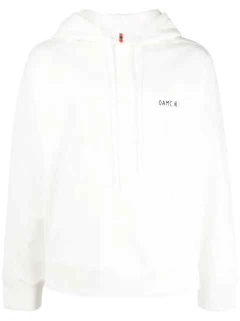 OAMC abstract-print hoodie White OAMU705486COT00726B