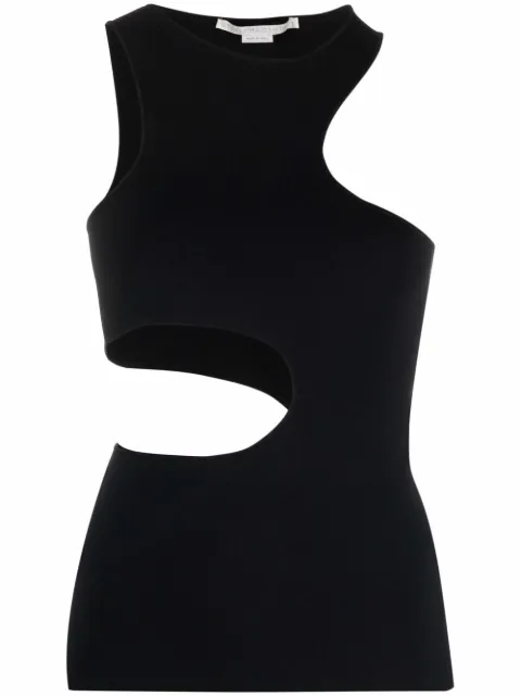 Stella McCartney cut-out tank top Black 6K0063S2076