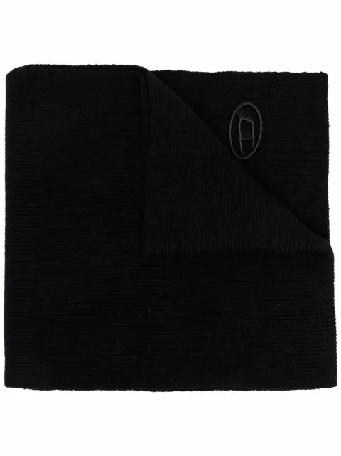 Diesel K-Coder ribbed wool-blend scarf Black A051650DAOB