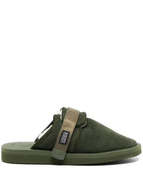 Suicoke Zavo-Mab shearling-lined slippers Green OG072MAB